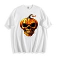 thumbnail image 2 of QunYou Women's Short Sleeve Graphic T-Shirt Halloween Shirts for Women 2025 Womens T Shirts Loose Fit Fall Tee Fashion Gift, 2 of 7