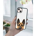 thumbnail image 5 of FINCIBO Soft Rubber Protector Cover Case for Apple iPhone 13 6.1" 2021 (NOT FIT iPhone 13 mini 5.4" 2021/iPhone 13 Pro 6.1" 2021/iPhone 13 Pro Max 6.7" 2021), Animal Black Tan German Shepherd Dog, 5 of 5