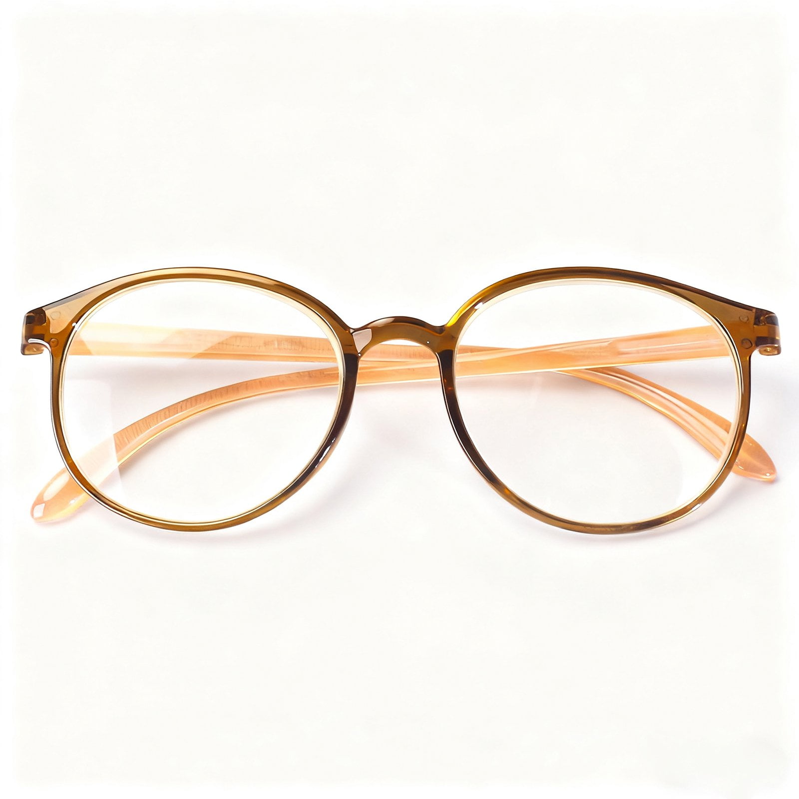 Brown Anti-Blue Light Reading Glasses for Men & Women – 2.0x Magnification, Ultra-Light Full Frame, Includes Case & Cleaning Cloth