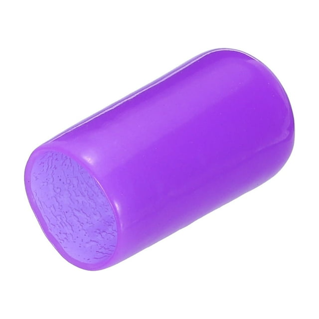 Unique Bargains 200pcs Embouts en Caoutchouc 10mm ID Vinyle Rond Tube Bouchon Couvercle Vis Protecteur de Filetage Violet
