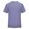 thumbnail image 4 of TYGHBN Short Sleeved Pure Shirt Loose Fit for Couples T Shirts Short Sleeve for Women Striped Short Sleeve Tee Women Loose Fit Athletic Tops Long Sleeve T Shirt Women Womens Tees Our Womens Long, 4 of 8