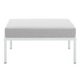 thumbnail image 3 of Harmony Sunbrella Outdoor Patio Aluminum Ottoman, 3 of 6