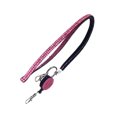 thumbnail image 4 of Metal Women Neck Hanging Strap Portable Cute Glossy Round Girls Ladies Working Solid Color Rhinestone Work Card Badge Key Holder Rope, 4 of 6