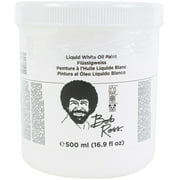 Bob Ross Liquid Base Coat, 473ml Jar, Liquid White
