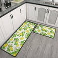 thumbnail image 4 of Lemon Kitchen Rugs Decor 2 Pieces Set Lemon Kitchen Mat Washable Runner Rug 17" x 47" + 17" x 23", 4 of 5