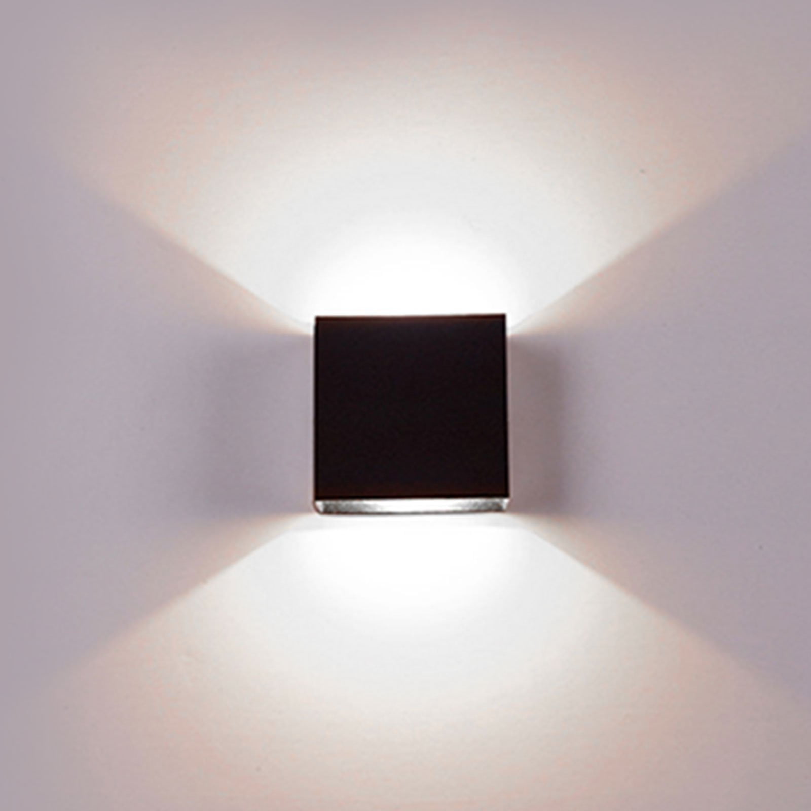 Dimmable Modern 6w COB 2 LED Wall Glow up and down Cube Indoor Sconce Lighting 