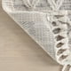 thumbnail image 3 of Alfombra NuLoom Ansley Moroccan Tassel 2x3 gris claro, 3 of 9