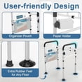 thumbnail image 4 of Toilet Safety Rails for Seniors and Shower Chair for Inside Shower with Removable Back, 4 of 5