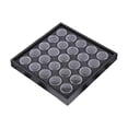 thumbnail image 1 of Caja organizadora de cuentas, caja organizadora de diamantes de imitación para uñas, estuche redondo para dijes y gemas para uñas 25 frascos, 1 of 9