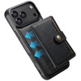 thumbnail image 2 of For iPhone 18 Pro Max 6.9" 2 in 1 Detachable Back Cover Wallet Case, With Card Holder Leather Pocket Slim Phone Case,Black,For iPhone 18 Pro Max, 2 of 6