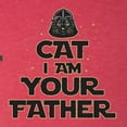 thumbnail image 2 of Cat I Am Your Father Cat Lover Tri-Blend Racerback Tank Top, Vintage Red, Large, 2 of 5