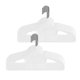 thumbnail image 4 of SONGMICS 50 Perchas de Plástico, Antideslizantes, Ahorro de Espacio, 41,5 cm de Largo, Gancho Giratorio 360º, Blanco, 4 of 7