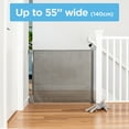 thumbnail image 2 of Perma Retractable Baby Gate for 6-24 Months, 33" Tall x 55" Wide, Indoor/Outdoor, Gray, 2 of 11
