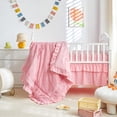 thumbnail image 2 of Juego de Ropa de Cama UOZZI 3 piezas para Cuna con Volantes en Rosa, 2 of 9