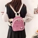 thumbnail image 4 of Gardsell - Mochila pequeña para mujer, bonita mochila estética, pequeña mochila de pana, Rosado, Pequeño, Mochila pequeña, 4 of 5