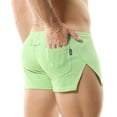 thumbnail image 6 of LiuXxxx Male Casual Pants Solid Color Trend Youth Summer Mens Sweatpants Fitness Running Shorts Green S, 6 of 7