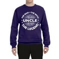 thumbnail image 2 of Wild Bobby, Uncle Man Myth Legend Funny Dad Uncle Papa Granpa Dad Gift, Father's Day, Unisex Crewneck Graphic Sweatshirt, Purple, 3X-Large, 2 of 4