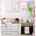thumbnail image 3 of 4 Pcs Pink Bow Coquette Kitchen Towels Trendy Cute Pink Hand Towels Coquette Bow Gifts Preppy Microfiber Kitchen supplies for Hostess Housewarming, 18 x 26 in, 3 of 6
