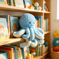 thumbnail image 3 of BESTSKY 2026 New Octopus Plush,18Cm Adorable Octopus Octopus,Plush Comfort Perfect Gift Small Stuffed Animals,Blue,for Kids,Birthdays,Room Decor,Cuddling,Gift-Giving., 3 of 7