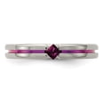 thumbnail image 4 of Edward Mirell Titanium Rhodolite Garnet & Anodized 4mm Band Size: 9; for Adults and Teens; for Women and Men, 4 of 8