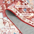 thumbnail image 6 of Softlife Ultra-Thin Chenille Vintage Area Rug Non Slip Washable Oriental Tribal Antique Carpet Home Decor Boho Style,5'x8',Red, 6 of 8