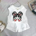 thumbnail image 2 of Baby Girl Outfit Kids Girls Summer Sleeveless Hooded Top and Shorts Toddler Casual Sweatsuits Sports Suit Two Piece Set Baby Outfits White 12 Months-18 Months, 2 of 3