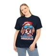 thumbnail image 4 of Patriotic America Dog Sunglasses Flag Colors July 4th  Unisex Cotton Tee, 4 of 12