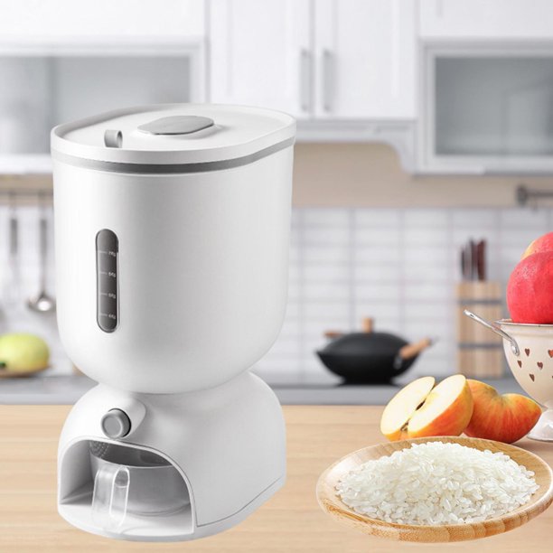 Contenedor de almacenamiento perfecl caja de almacenamiento de alimentos secos de cereal grande gris