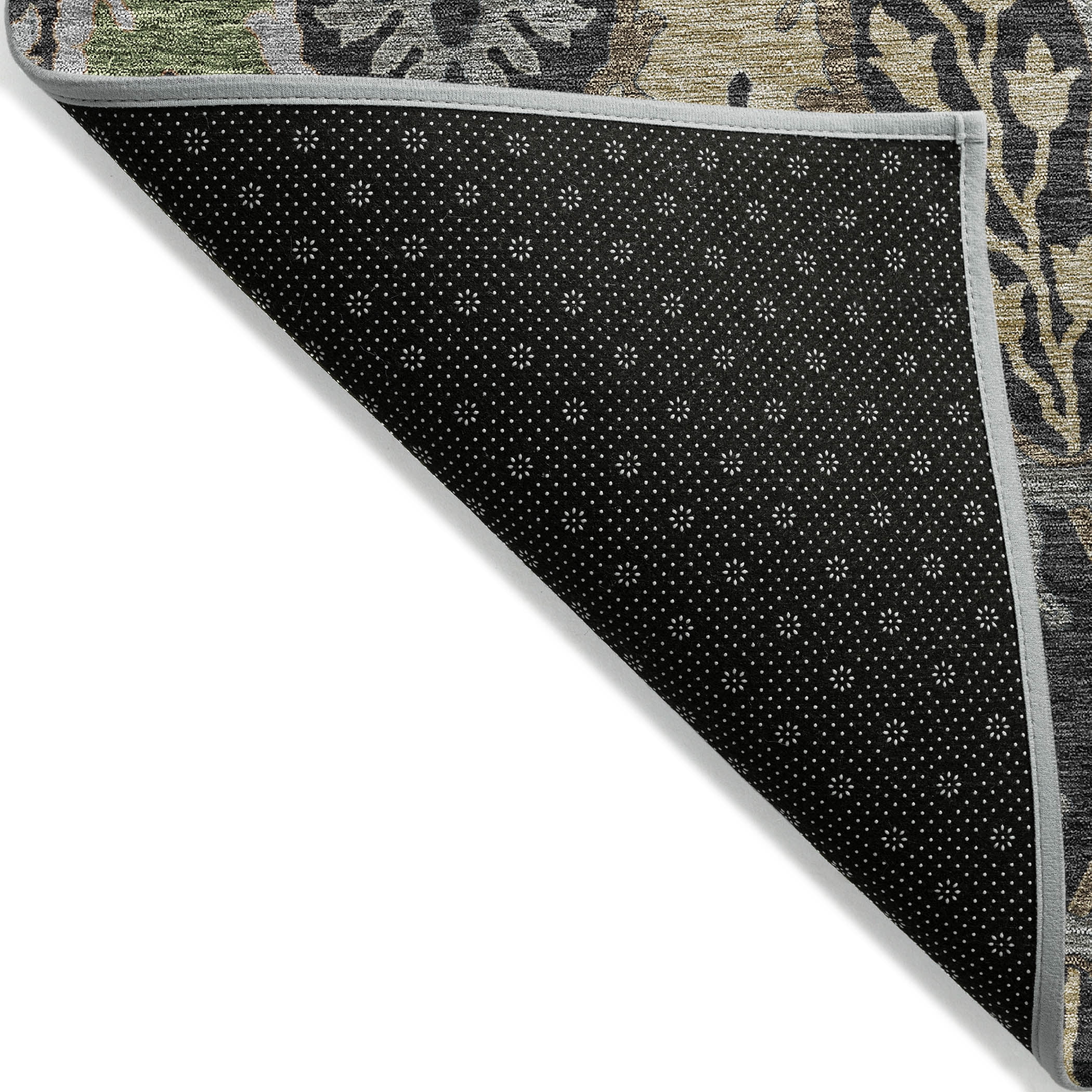 Addison Rugs Chantille Indoor/Outdoor Transitional Global Black Washable Rectangle Rug, 10' x 14'
