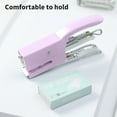 thumbnail image 5 of Coollooc Effortless Desktop Stapler, 40 Sheet Capacity, One Finger Touch Stapling, Easy to Load Ergonomic Heavy Duty Stapler, Includes 750 Staples and Staple Remover, 5 of 7