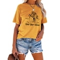 thumbnail image 2 of XCHQRTI Cowgirl Shirt Women Graphic Tees Hold Your Horse Short Sleeve Tee, 2 of 8