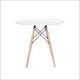 thumbnail image 1 of Mesa Redonda de Madera Styrka Estilo Eames 80 cm Color Blanco, 1 of 4