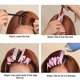 thumbnail image 5 of Juego de 4 pinzas rosas para dar volumen a las raíces del cabello. Potenciador de volumen con calor. Reutilizables. Elevación rápida de las raíces., 5 of 5