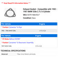 thumbnail image 2 of Exhaust Gasket - Compatible with 1982 - 1987 BMW 528e 2.7L 6-Cylinder 1983 1984 1985 1986, 2 of 2