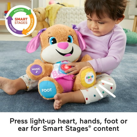 Fisher-Price - Laugh & Learn Smart Stages Sis Plush Toy - Brown
