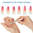 thumbnail image 5 of 6 limas de uñas de diamante de acero inoxidable, lima de uñas de doble cara, lima de metal, lima de uñas acolchada para uñas de los pies para salón y hogar (12,7 cm) JM, 5 of 5