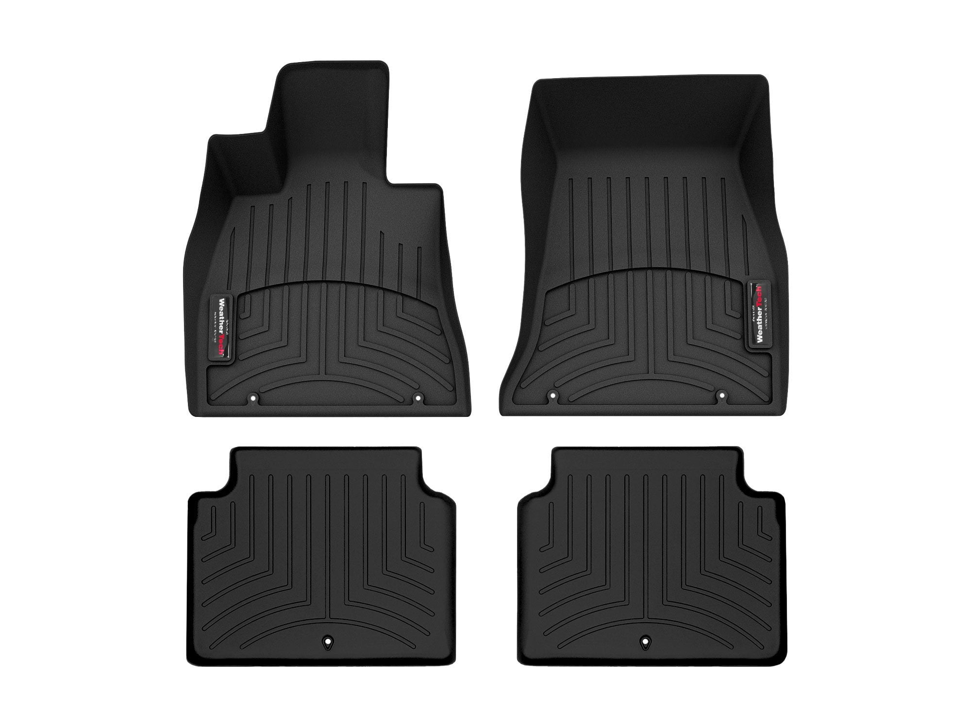 WeatherTech FloorLiner For 2007 Infiniti G – 1st & 2nd Row, Black – Made In USA