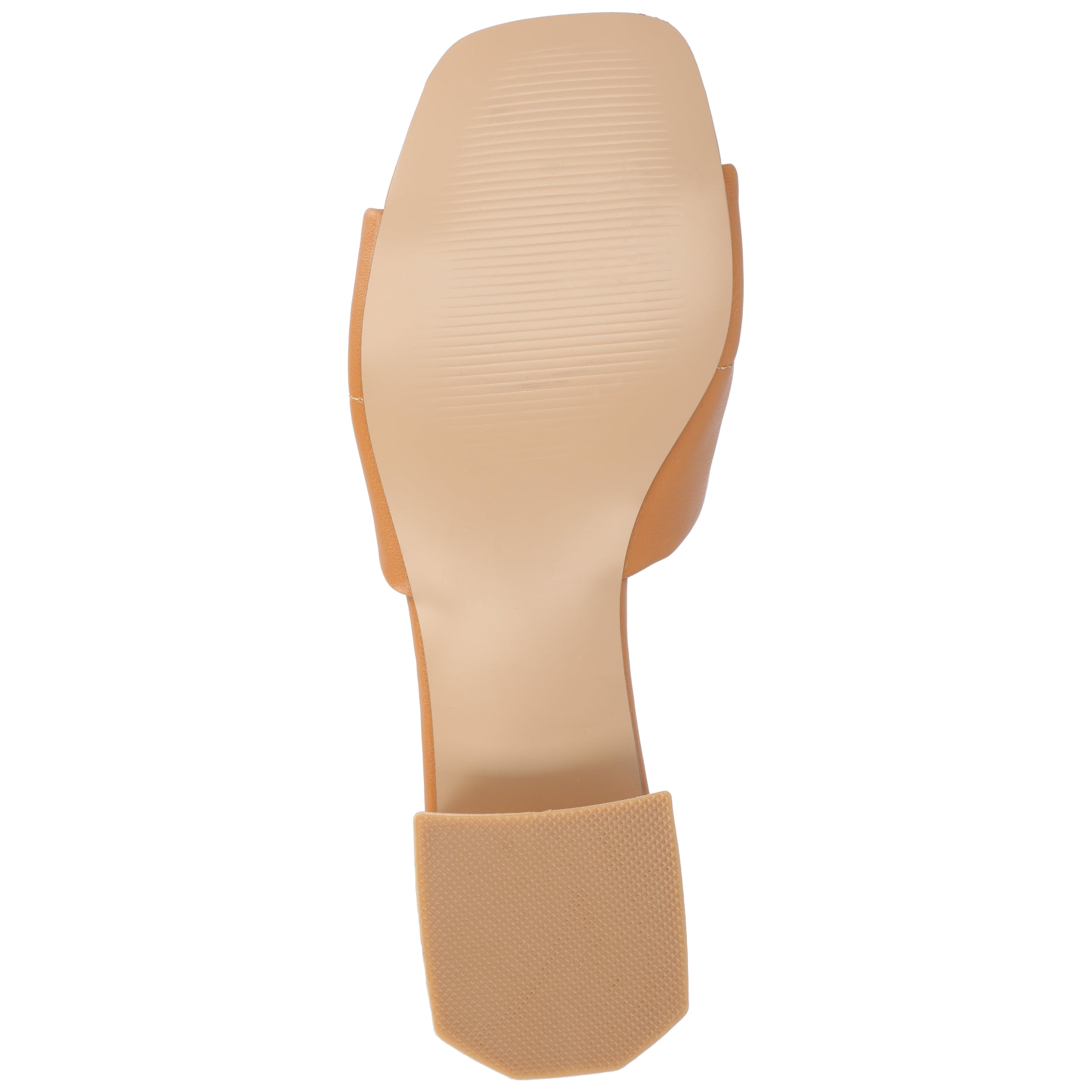 Journee Womens Elidia Slip On Block Flat Sandals