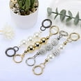 thumbnail image 5 of Uxcell 2Pack 14.5cm/5.7" Pearl Purse Chain Strap Extender for Women Handbag, Gold/White, 5 of 6