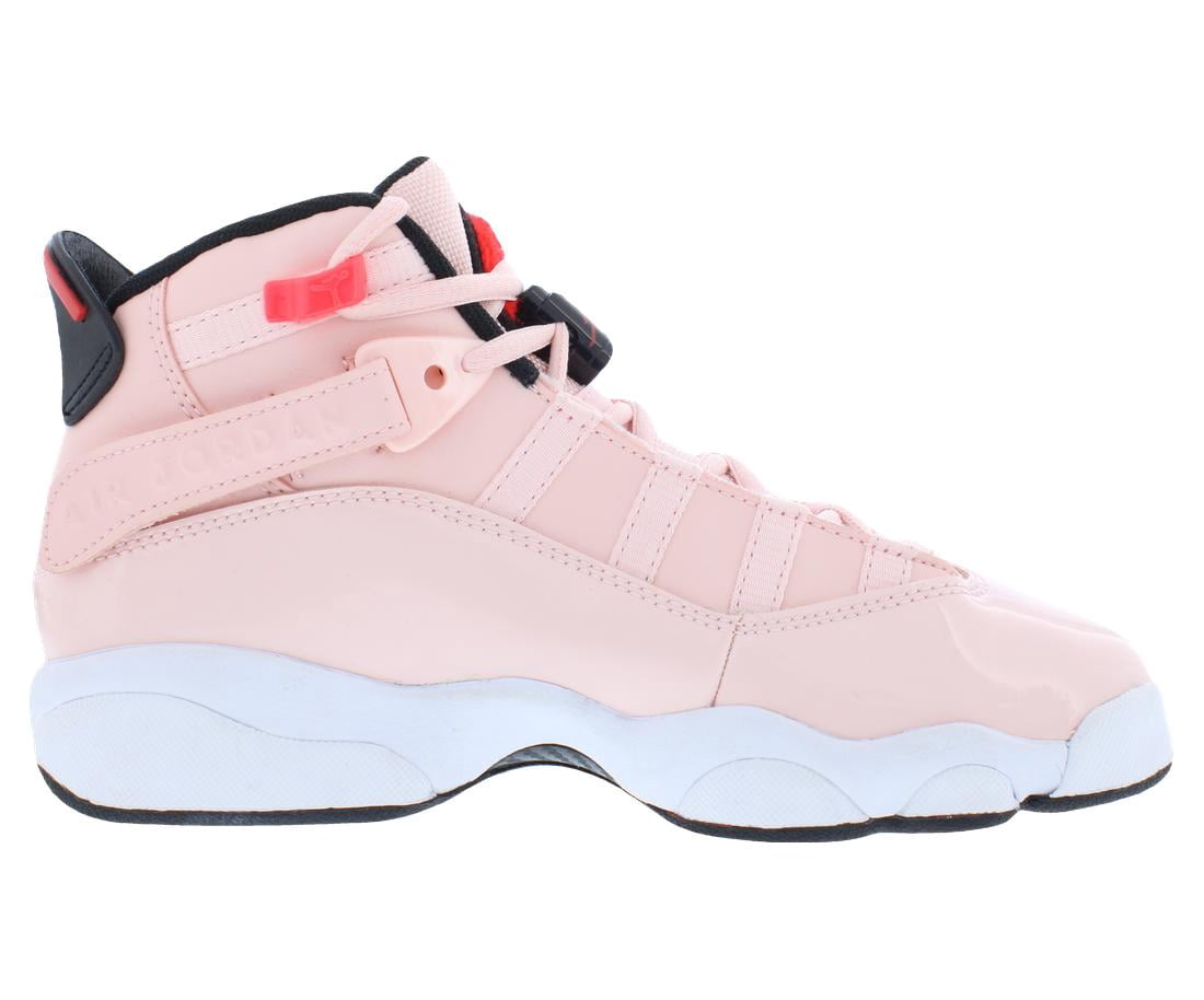 Nike Jordan 6 Rings GS Girls Shoes Size 7, Color: Atmosphere/Infrared/Black
