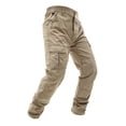 thumbnail image 6 of Domzest Tectical Pants for Men Stretch Ripstop Waterproof Cargo Pants with Pockets Hiking Big and Tall Work Pantalones Khaki 2XL, 6 of 8