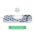 thumbnail image 4 of onn Phone Case for iPhone 18 Pro / 17 Pro, MagSafe Compatible - Blue and Burgundy Polka Dot, 4 of 6