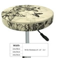 thumbnail image 4 of Bingfone 14 Inch Padded Round Bar Stool Cover Cushion With Elastic Fabric Round Chair Seat - Vintage Floral, 4 of 7
