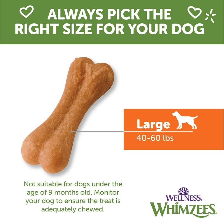 Whimzees Large Rice Bone Dental Chew Dog Treats Whimzees Large Rice Bone Dental Chew Dog Treats