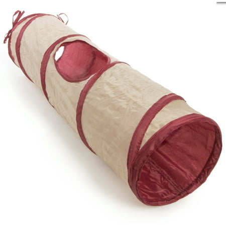 UPC: 0786306099398 | SmartyKat Crackle Chute Collapsible Tunnel Cat Toy with Crinkle Sound & Peek-A-Boo Window