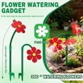 thumbnail image 2 of Crazy Daisy Sprinkler Crazy Dancing Flower Water Sprinklers Funny 360° Rotating Sun Flower Dancing Daisy Lawn Sprinkler for Yard Watering Dogs Kids Playing (Red), 2 of 7