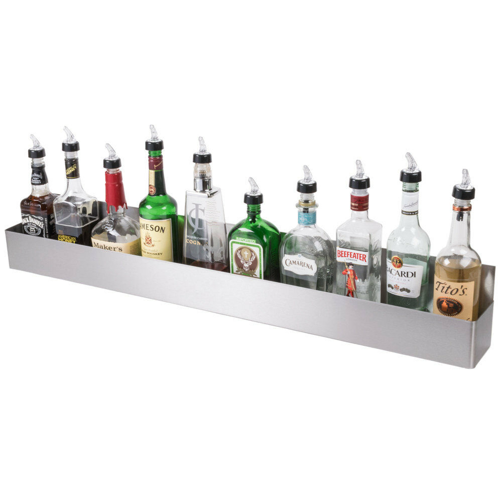 42" Stainless Steel Single Tier Commercial Bar Speed Rail Liquor