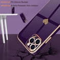 thumbnail image 5 of Compatible with iPhone 14 Pro Max Case for Girl Women Cute Love-Heart Luxury Bling Soft Cover Raised Camera Protection Bumper Silicone Shockproof Phone Case for iPhone 14 Pro Max, Dark Purple, 5 of 13