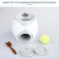 thumbnail image 5 of Juguetes interactivos para perros, máquina de lanzamiento de pelotas de tenis para mascotas, dispensador de comida para gatos, herramienta de entrenamiento con juegos de recompensa, novedad de 2022, 5 of 5