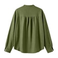 thumbnail image 7 of BODOAO Linen Cotton Blouses for Women Lightweight Plain Blouses Tunic Tops Henley Neck Plus Size Travel Top Casual Top Summer Skin-Friendly Tops Loose Fit Gauze Tops Basic Tees Blackish Green 3Xl, 7 of 7